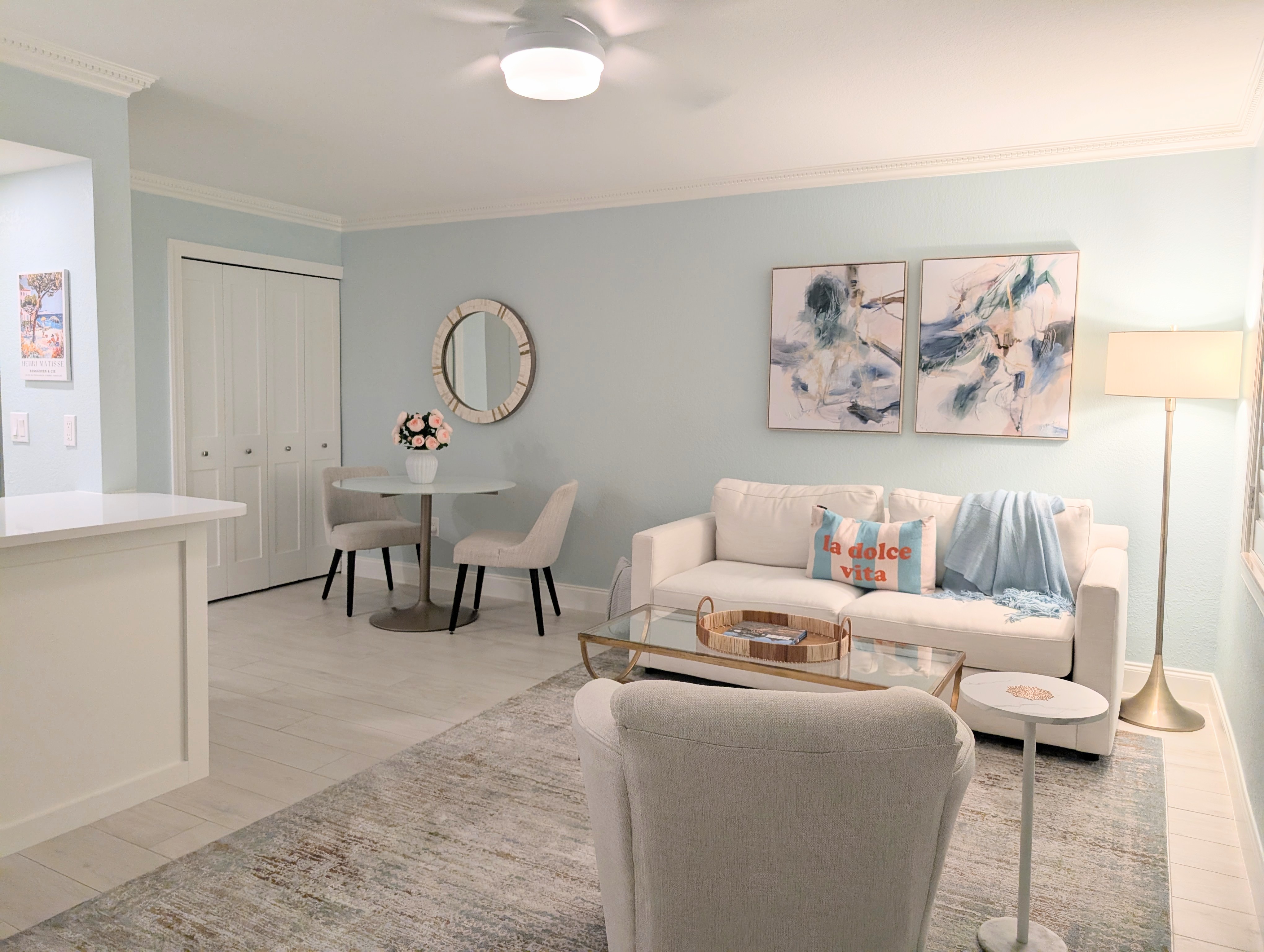 Luxury living room with modern furniture in Old Naples Nook